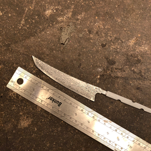 大马士革厨刀刀胚