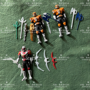 铠甲勇士人偶可动武器风鹰剑裂地爪烈焰刀烈焰弓流星枪震雷斧