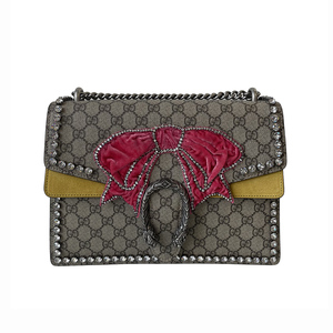8新]古驰gucci酒神大号带钻单肩包