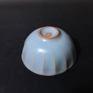 柏采窑 观意杯 印章底款 粉青一代老釉 汝窑汝瓷品茗杯