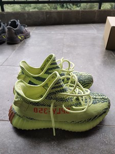 椰子鞋350绿斑马