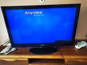 50寸海信电视,屏幕右下角有瑕疵,500元,东营本地自提