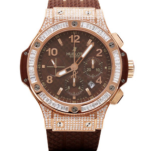 8新]宇舶大爆炸18k玫瑰金后镶钻后配圈自动机械男表44mm