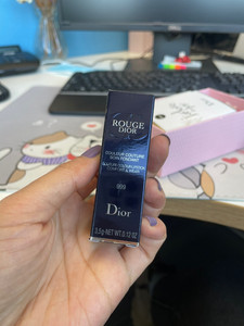 迪奥999全新 克莉丝汀迪奥烈焰蓝金口红
