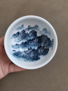 刘溪北,大山水,口径9,全新,完美品,自己体会吧,懂的自懂