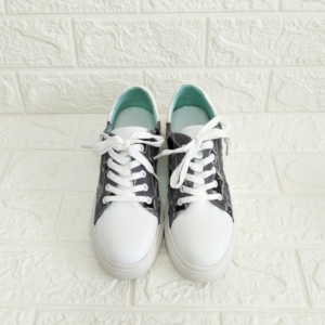 迪兰朵莉女鞋全新39码牛皮平底板鞋系带牛仔布英伦风皮鞋时尚休