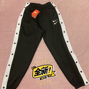 耐克nike2021春季新款双勾卫裤侧边开扣纯棉休闲运动裤收
