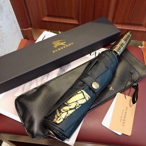 专柜新品burberry雨伞 巴宝莉全自动高级晴雨两用伞 最