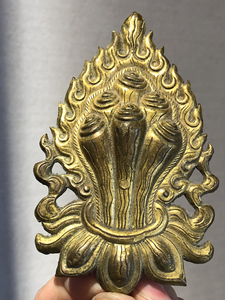 清代鎏金摩尼宝法器 大型佛像上的组件