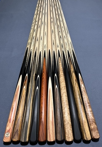 斯诺克参数台球杆各种不同款式都有,传统插花,双层单面插花,四