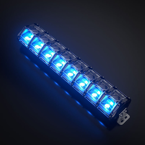 北极之光越野汽车长条辅助射灯防水rgb七色背景光led牧马人