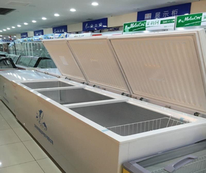 三开门卧式冰柜冷冻商用二三门大冷柜3米铜管1780l大容量