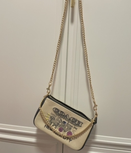coach蔻驰链条手包马车 麻将包 正品代购那里买的 长链条