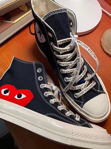 converse x cdg川久保玲匡威帆布鞋 最新配色蓝灰