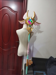 瑶时之祈愿cos道具鹿角法杖