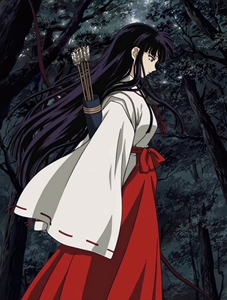 全新犬夜叉桔梗戈薇cos服桔梗巫女服 送38码木屐