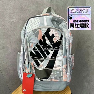 全新NiKe耐克花灰双肩背包学生书包电脑背包旅行包学生背包