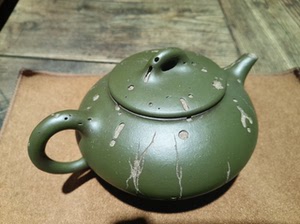 曾斌紫砂壶.品名:清竹,杯子:势如破竹紫砂杯.都由曾斌老师