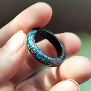 【现货】山魈手作 自制原创大漆戒指 非遗手工 天然大漆 有颗