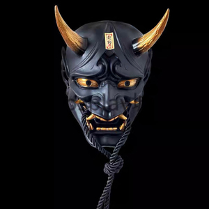 日式和风cosplay般若面具浮世绘挂件摆件道具赤班若能面动