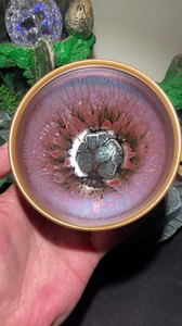 建阳建盏陶瓷茶杯 名家黄涛金樽 纯手工铁胎天目盏主人杯盏杯