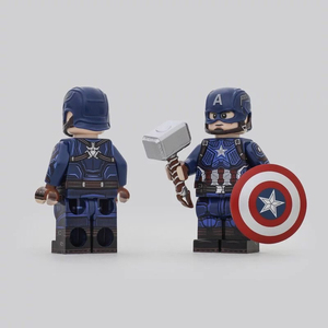 乐高第三方人仔 lcm 美国队长 2只一组