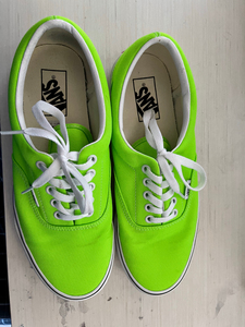 加拿大代购vans范斯万斯era男女低帮帆布板鞋荧光绿 室内