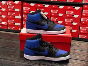 nike ebernon mid 男子蓝黑小aj运动高帮复古