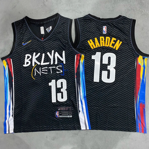 哈登13号篮网城市版球衣 nba刺绣篮球服