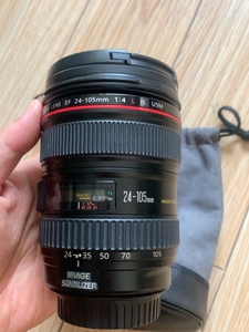 佳能单反镜头24105f4一代红圈镜头,国行99新,由于设备