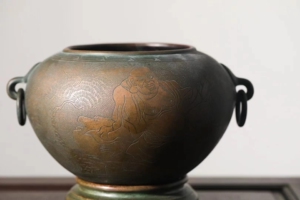 陈巧生早期作品钵式炉巧生炉早期香炉正品