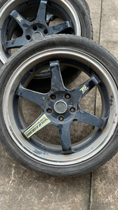 出雅泛迪te37轮毂带轮胎3个,18寸,5*114.3,et