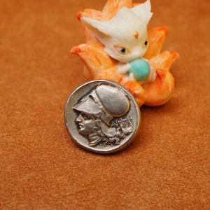 自藏#【古币】古希腊柯林斯头盔雅典娜与飞马银币