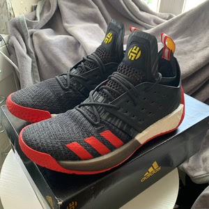 哈登2 麦当劳配色,罕见黑红配色,44.5码,实战个位数,原