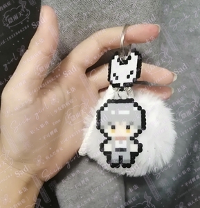 光与夜之恋 齐司礼 拼豆钥匙扣 像素小人