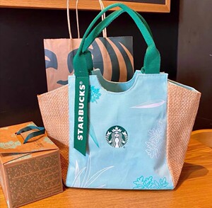 【清仓】  星巴克粽子包包星冰粽冰尚逸单手提斜跨书包上班带饭