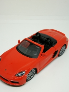 保时捷718boxster敞篷跑车合金汽车模型车模,1/39