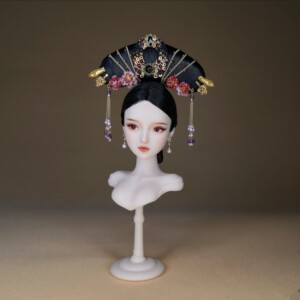 【展示】 obitsu ob27 娃娃清朝旗头发包烫花甄嬛传