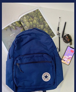 匡威宝蓝色双肩包