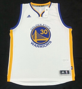 xl码 库里球衣 经典稀有主场白配色 勇士队