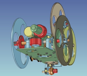 第七届s环形无碳小车 工程训练大赛 重力势能 热能驱动车凸轮