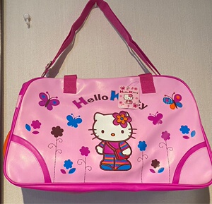 中古 三丽鸥 hello kitty 波士顿 手提包 斜挎包