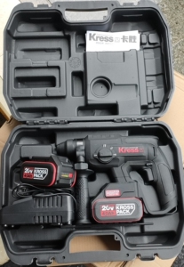 德国卡胜ku390两电一充锂电电锤, 无刷电机,双离合大功率