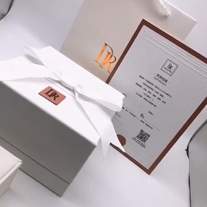 dr高级求婚戒指盒戴瑞婚礼双戒首饰盒情侣对戒钻戒包装礼品盒1101人