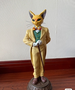借图收猫男爵模型,宫崎骏侧耳倾听猫男爵,心之谷25周年猫男爵