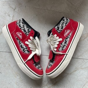 vans x fog红色半印中帮鞋 42码