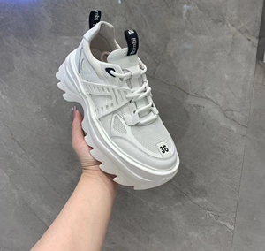 00忆如季往淘宝艾诗图2017秋季新款女鞋真皮牛皮内增高球鞋系带松糕