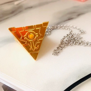 金字塔 游戏王千年积木项链钥匙扣 七神器千年神器吊坠 金色