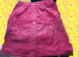 优衣库 童装/女童 灯芯绒裙子 420502 uniqlo