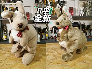 外销 澳大利亚袋鼠 仿真动物毛绒玩具娃娃公仔尺寸 高30cm